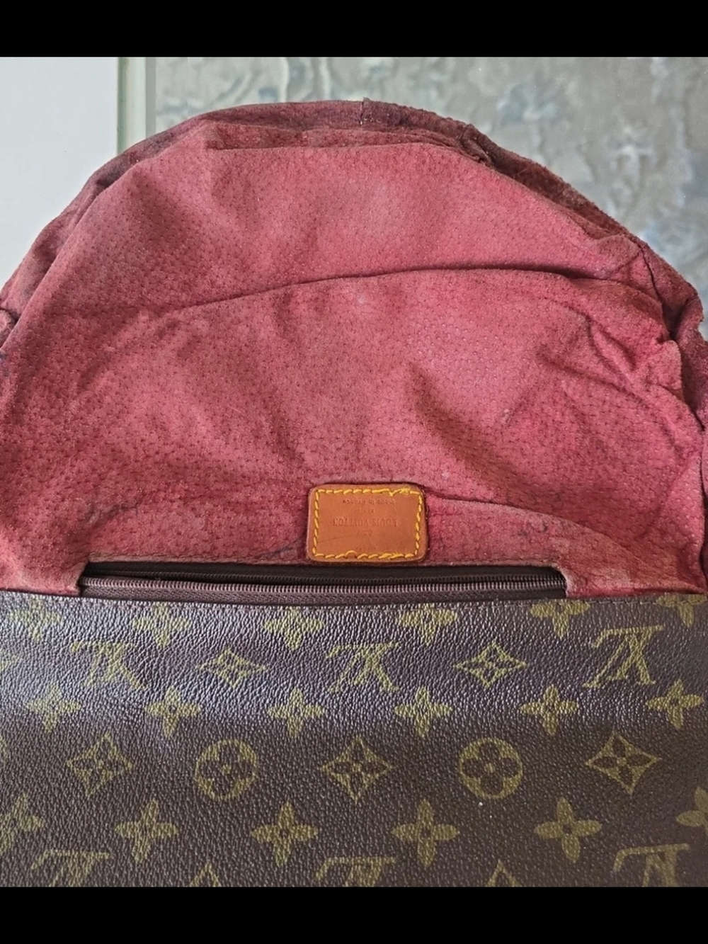 RARE Pre-1982 Louis Vuitton Chantilly GM Vuittonite Lining. Project Piece - Picture 7 of 12